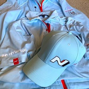 Men’s Marwin Hyundai sports jacket, shirt and hat